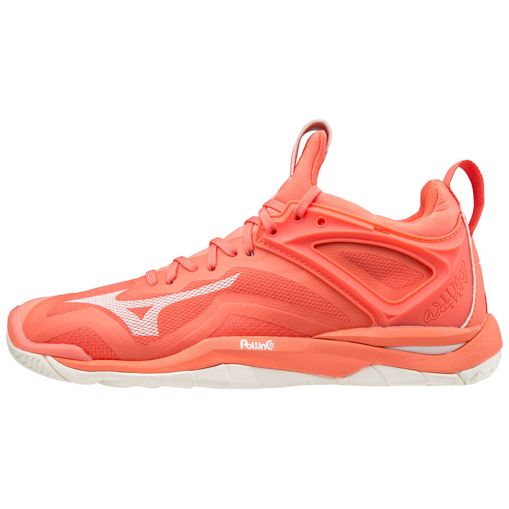 Mizuno Wave Mirage 3 Női Kézilabda Cipő Korall/Fehér OTS928436